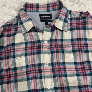 Bonobos cotton flannel- large slim fit - like new!
